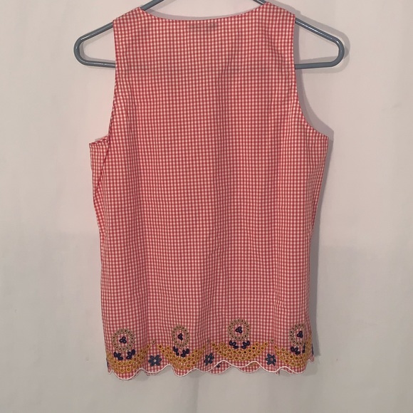 Madewell Embroidered Gingham Tank Top - Picture 6 of 8